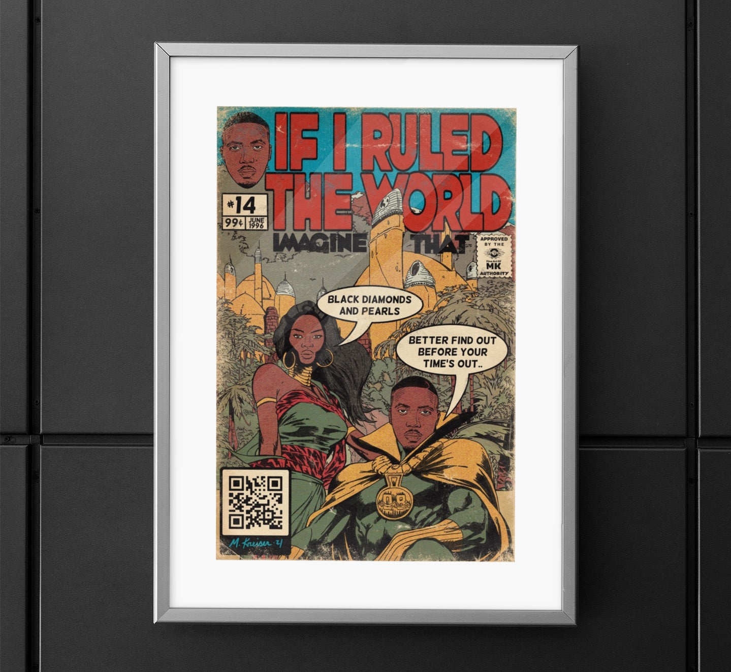 Nas & Lauryn Hill - If I Ruled The World - Vertical Matte Poster