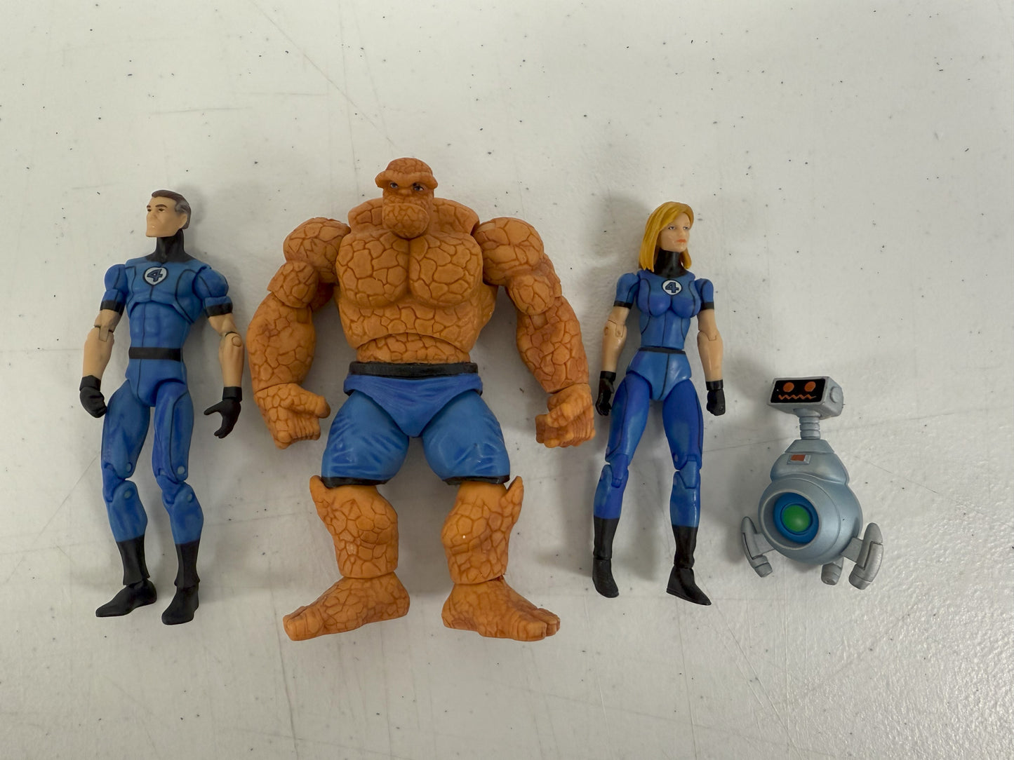 Fantastic Four Pack 3.75" Marvel Universe Invisible Woman, Mr. Fantastic, H.E.R.B.I.E, & the Thing