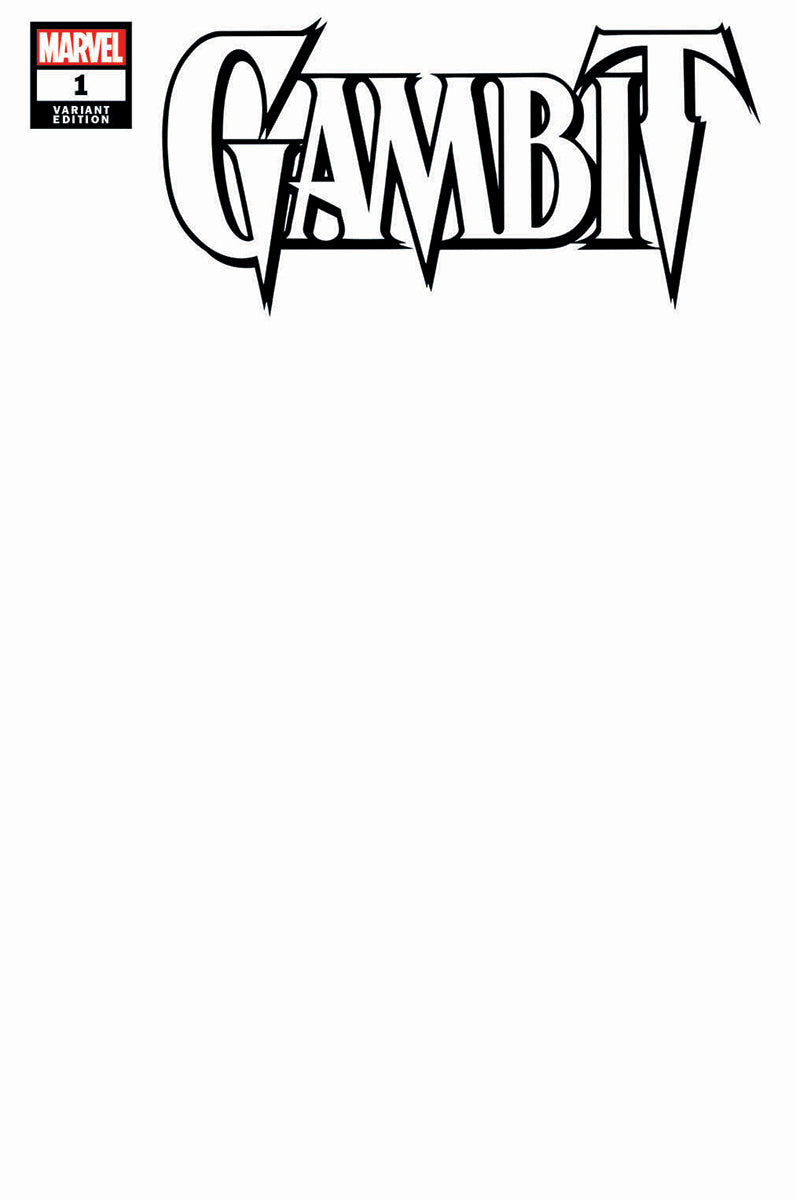 GAMBIT 1 UNKNOWN COMICS BLANK EXCLUSIVE VAR (07/06/2022) (07/27/2022)