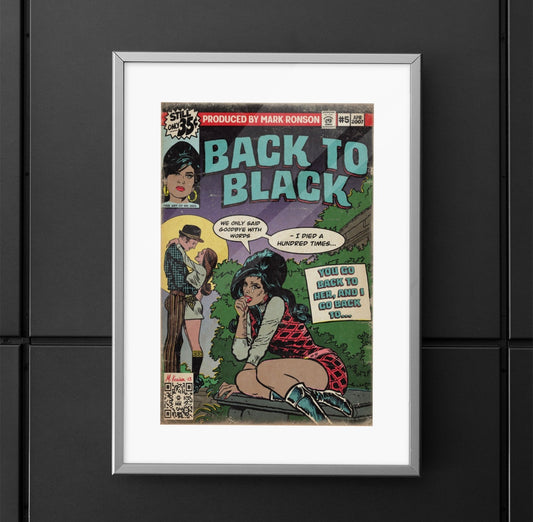 Amy Winehouse - Back to Black - Premium Matte Vertical Poster