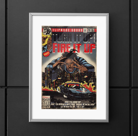 Busta Rhymes - Turn It Up/Fire It Up - Matte Vertical Poster