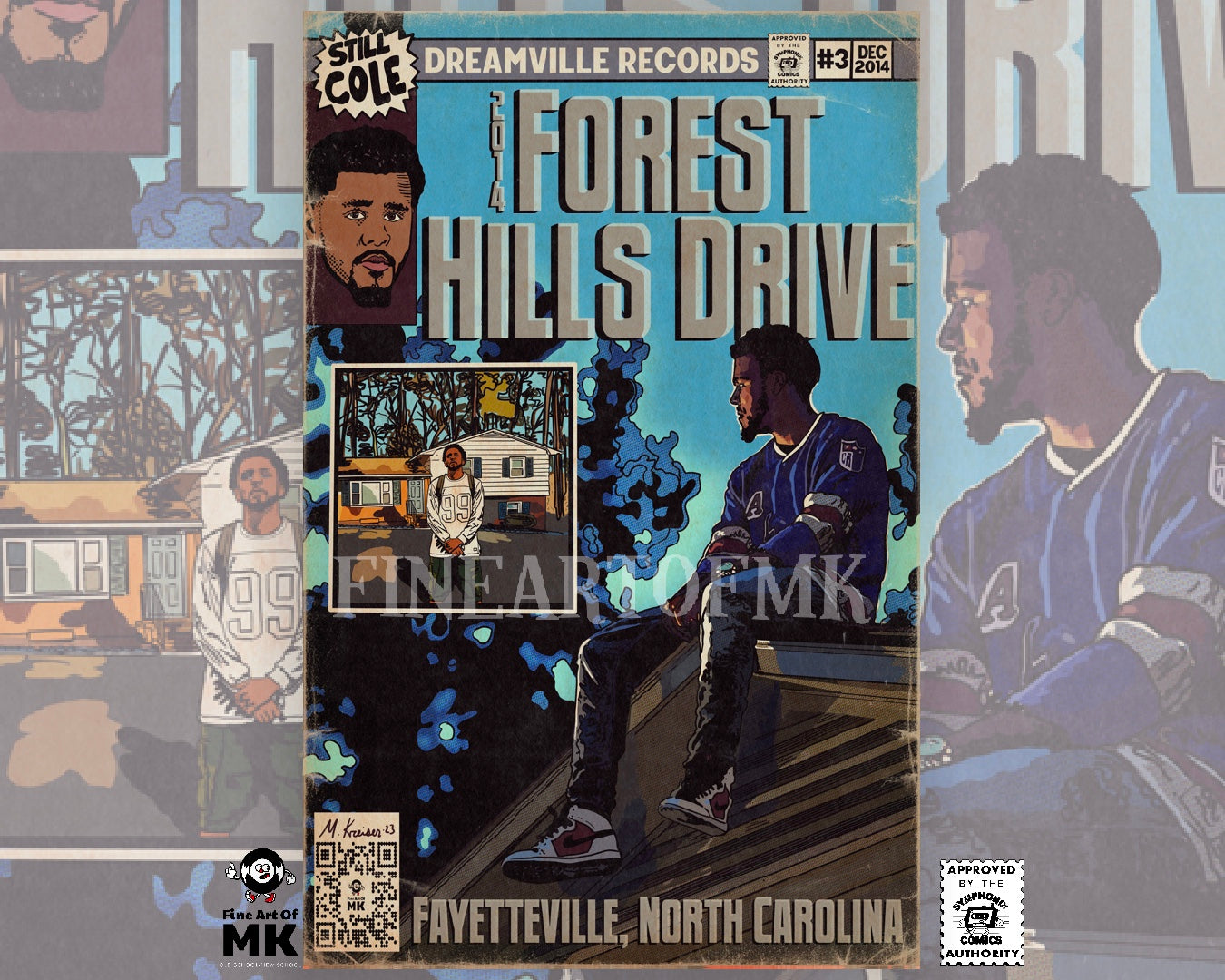 J Cole - 2014 Forest Hills Drive - Matte Vertical Poster