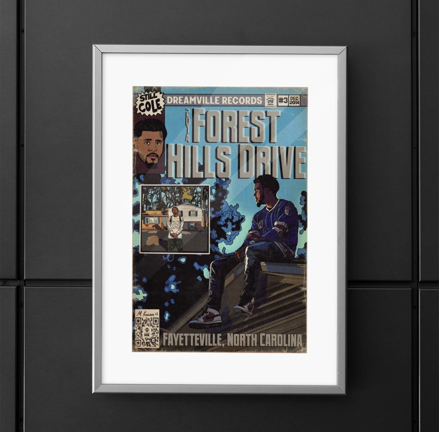 J Cole - 2014 Forest Hills Drive - Matte Vertical Poster