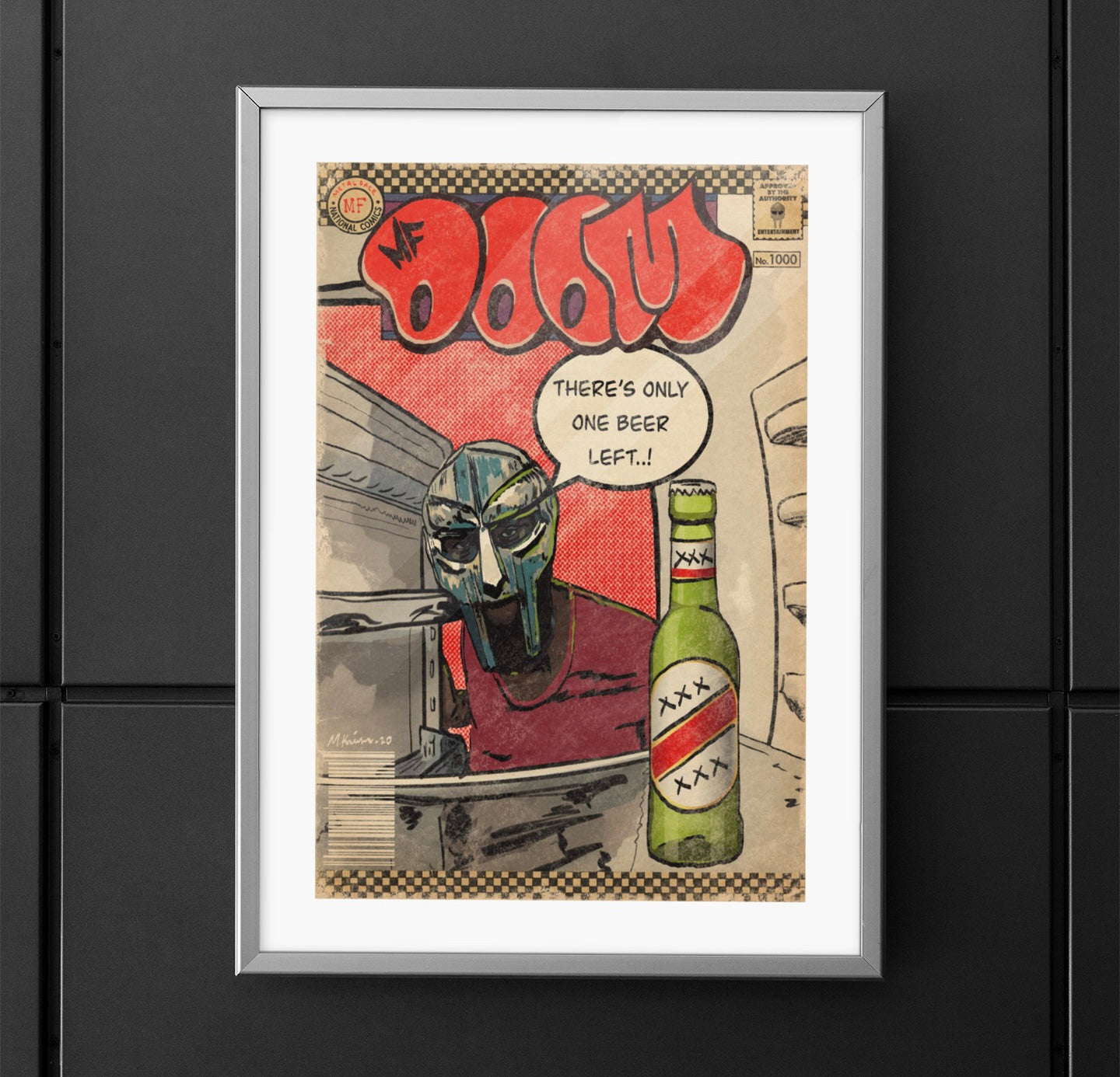 MF DOOM - One Beer - Vertical Matte Poster