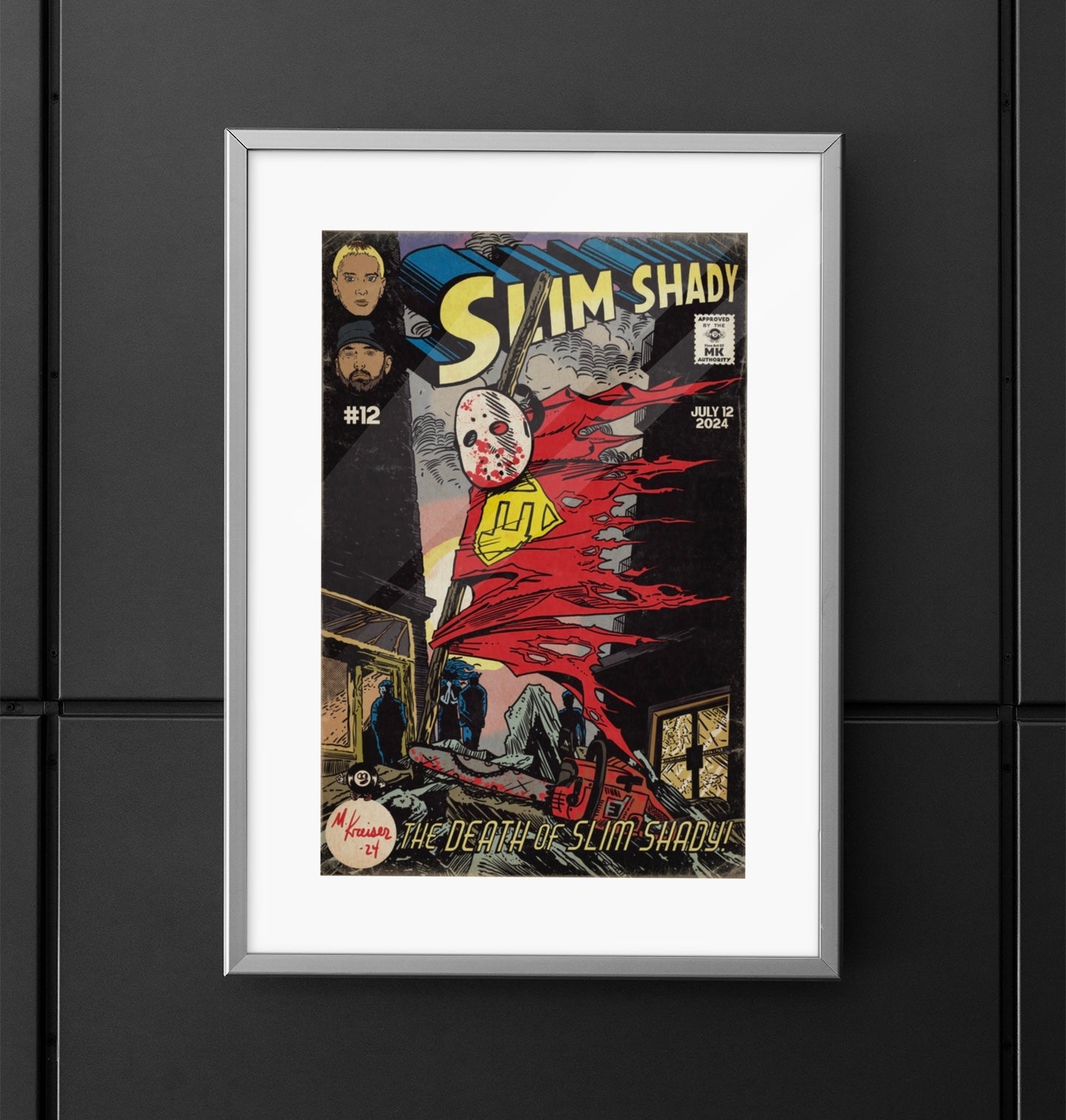 Eminem - Death of Slim Shady - Matte Vertical Poster