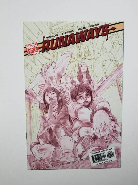 Runaways #1 Brian K Vaughn Sketch Variant