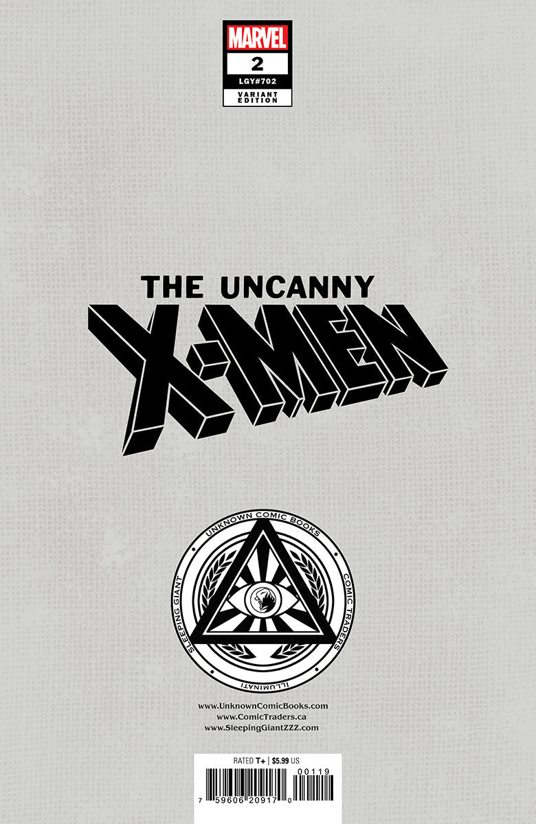 UNCANNY X-MEN #2 UNKNOWN COMICS EXCLUSIVE NATHAN SZERDY VIRGIN VAR (09/11/2024)