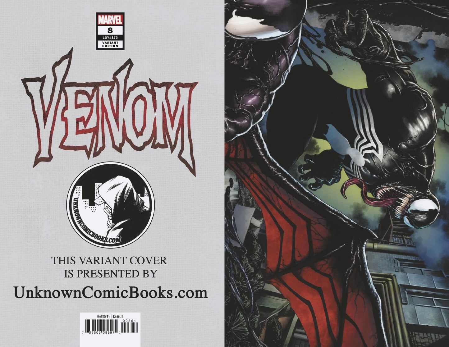 VENOM #8 UNKNOWN COMIC BOOKS SUAYAN VIRGIN EXCLUSIVE 11/14/2018