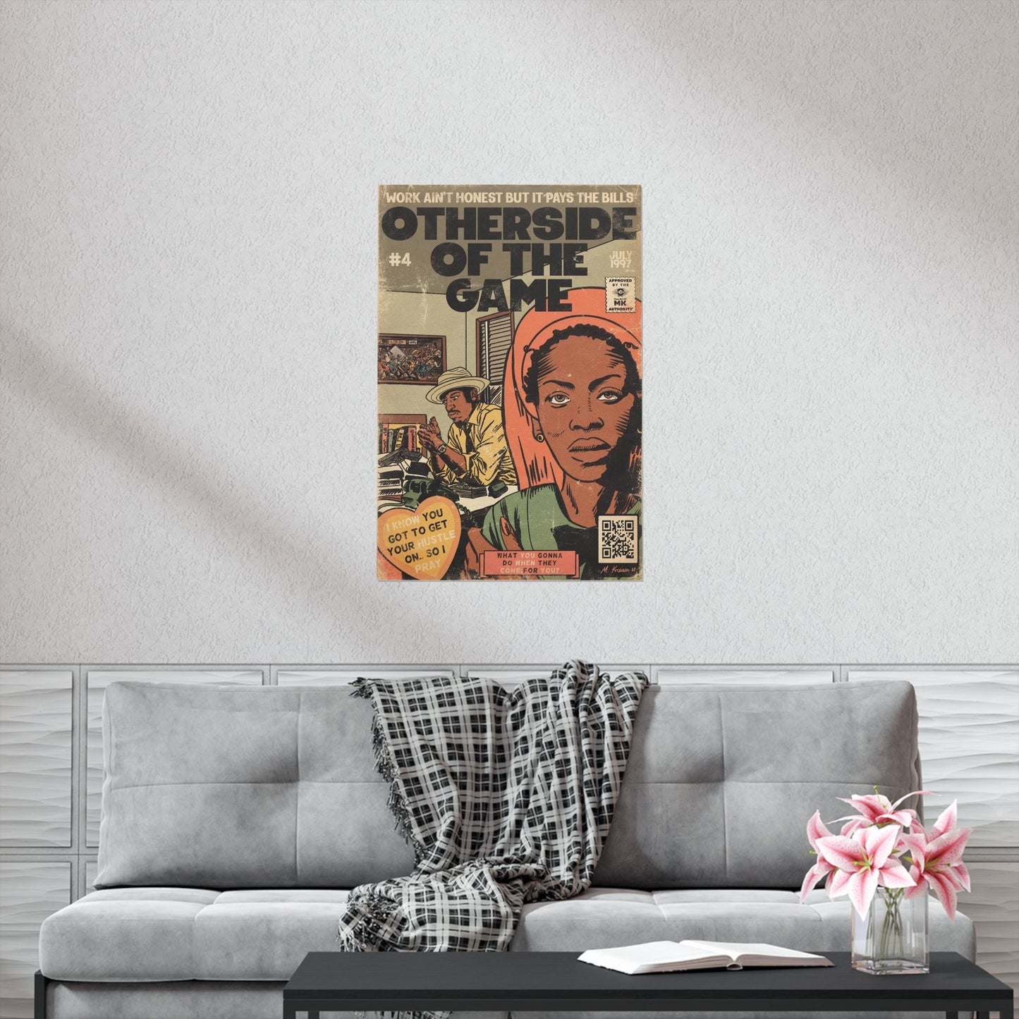 Erykah Badu - Otherside Of The Game - Andre 3000 - Vertical Matte Poster