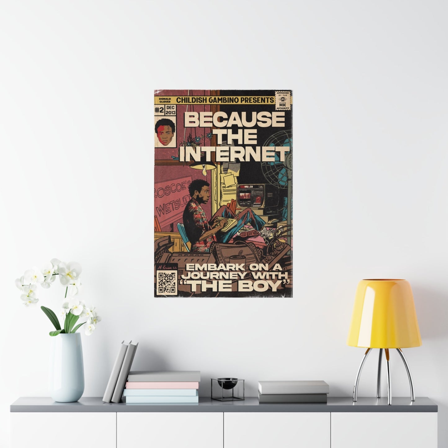 Childish Gambino- Because The Internet - Vertical Matte Poster