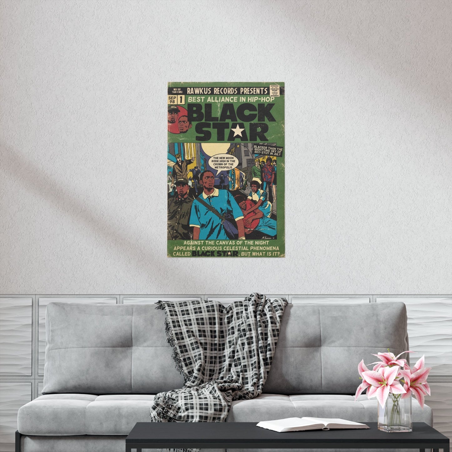 Black Star - Mos Def & Talib Kweli - Vertical Matte Poster