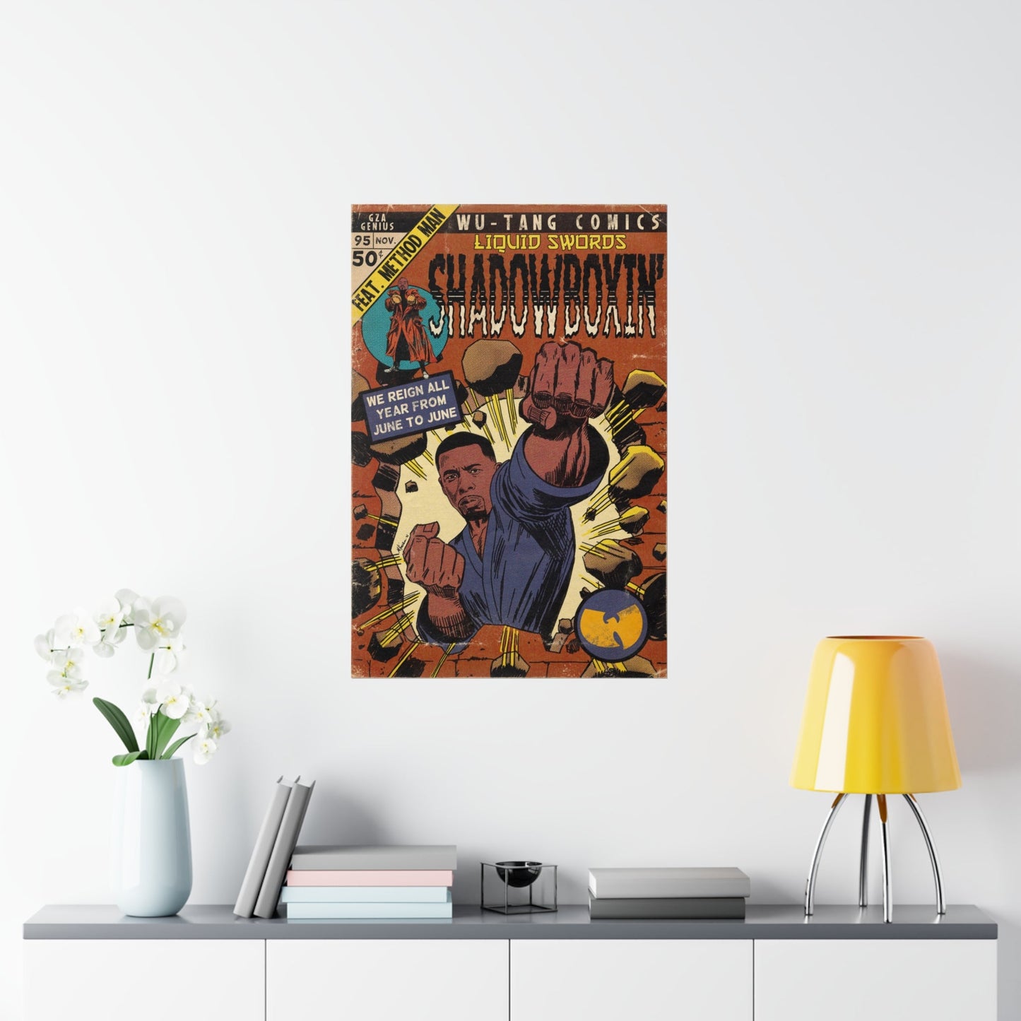 GZA/Genius- Shadowboxin - Method Man - Wu-Tang -Vertical Matte Poster