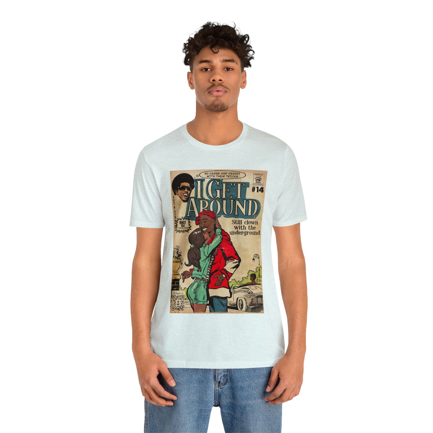 2Pac - I Get Around - Tupac - Unisex Jersey Short Sleeve Tee