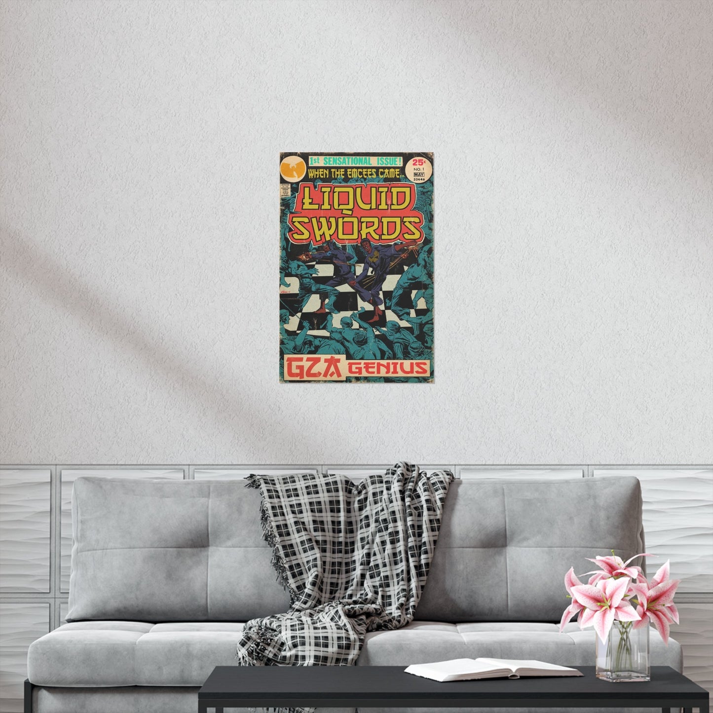 GZA/Genius - Liquid Swords - Wu-Tang - Vertical Matte Poster