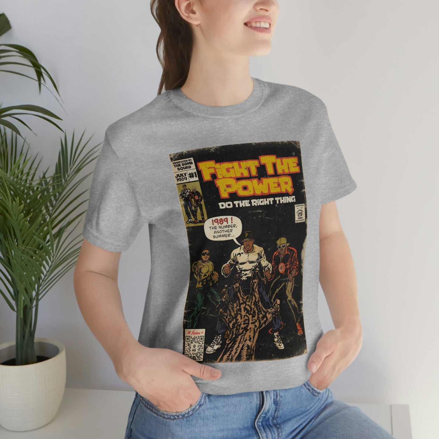 Public Enemy - Fight The Power -  Unisex Jersey Short Sleeve Tee