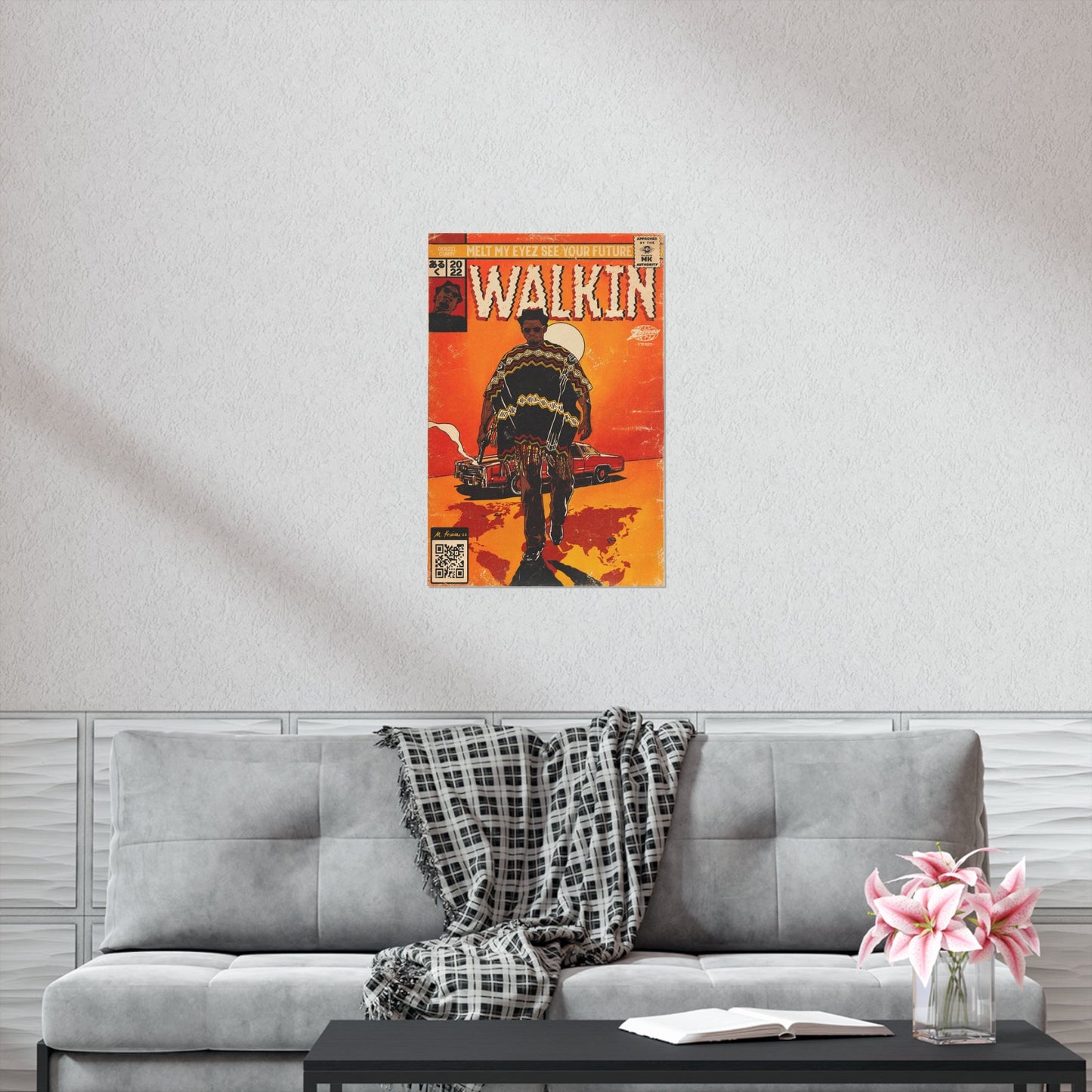 Denzel Curry - Walkin’ - Vertical Matte Posters