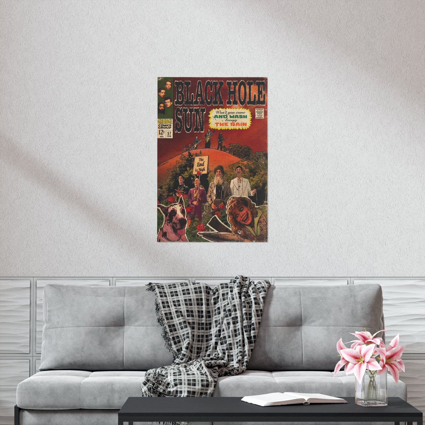 Soundgarden - Black Hole Sun - Vertical Matte Poster