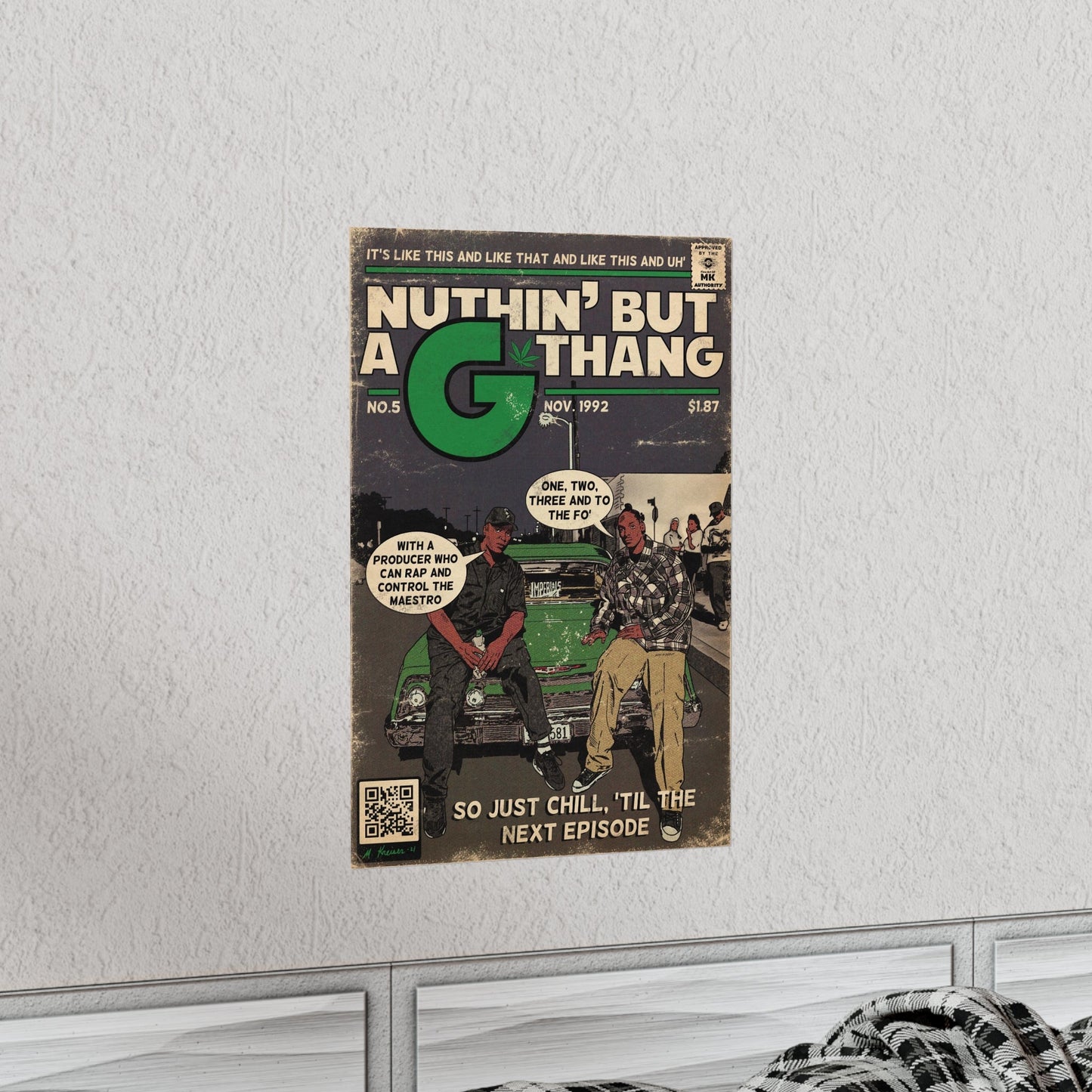 Dr. Dre & Snoop Dogg - Nothin But A G Thang - Vertical Matte Poster