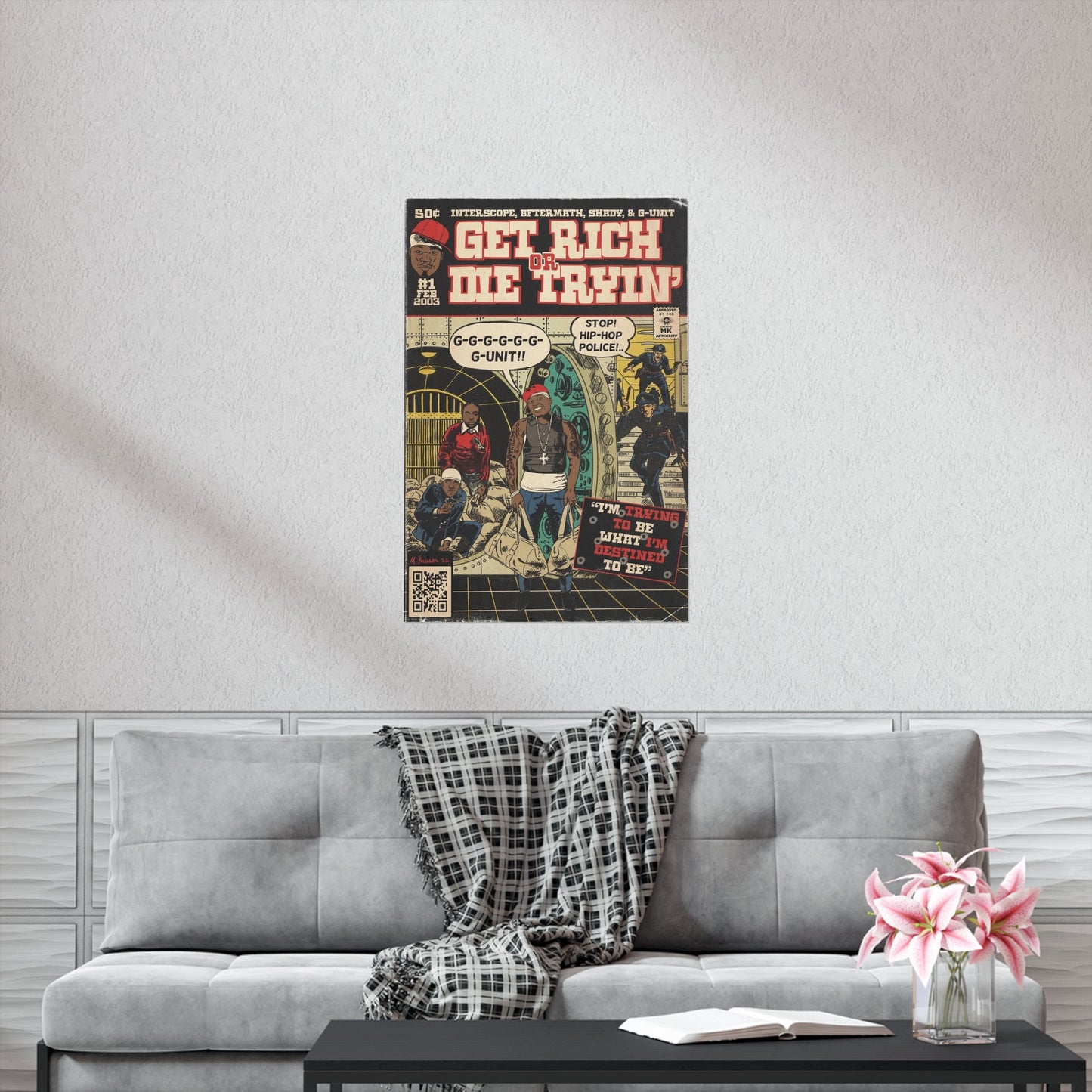 50 Cent - Get Rich Or Die Tryin’ - G-Unit - Vertical Matte Poster