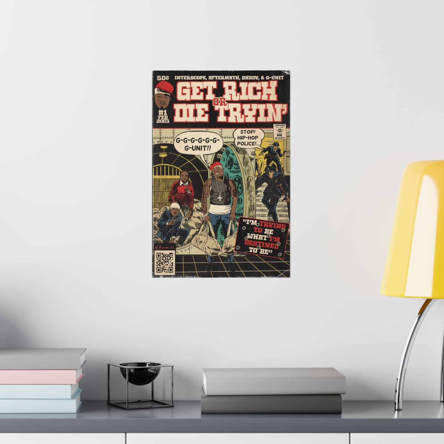 50 Cent - Get Rich Or Die Tryin’ - G-Unit - Vertical Matte Poster