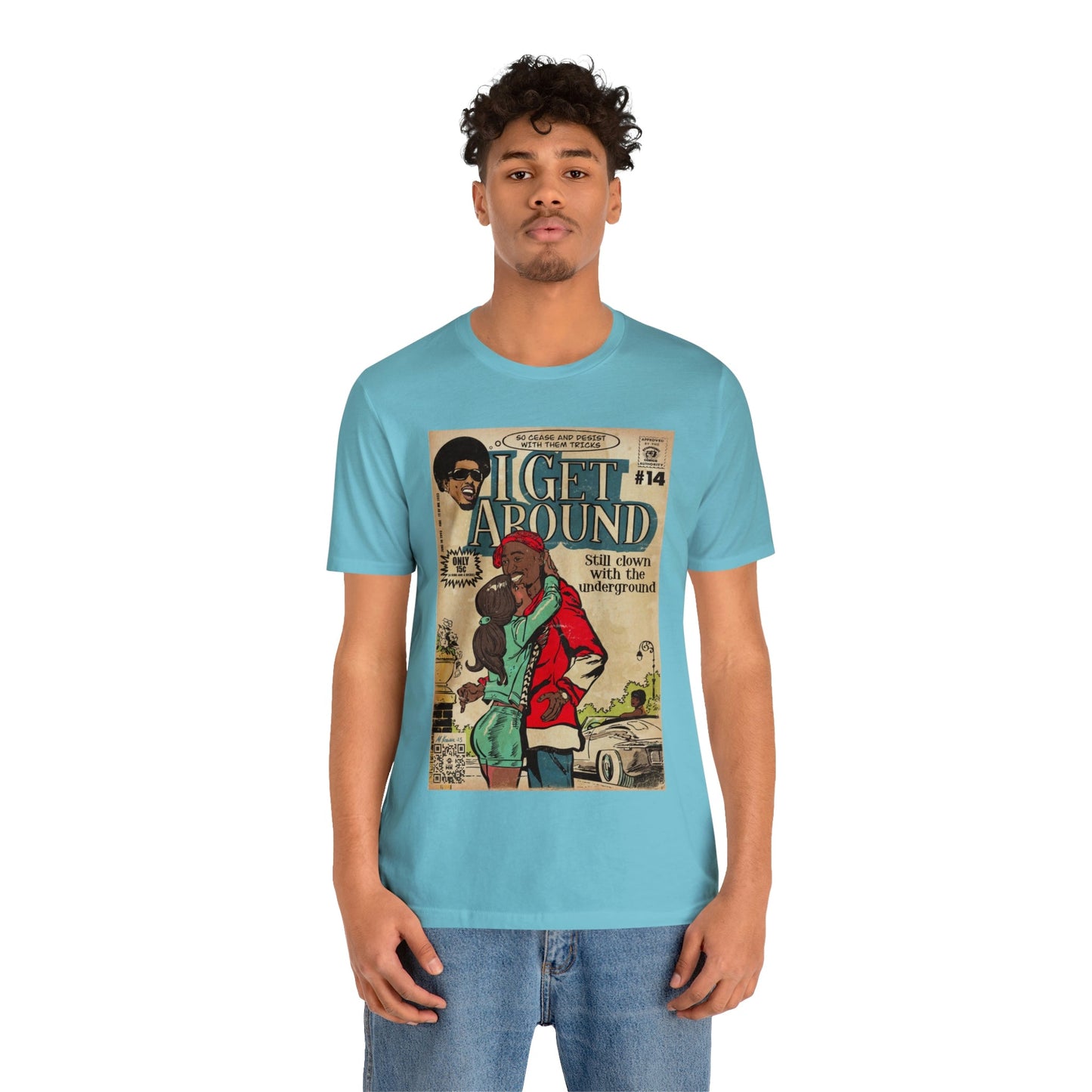 2Pac - I Get Around - Tupac - Unisex Jersey Short Sleeve Tee