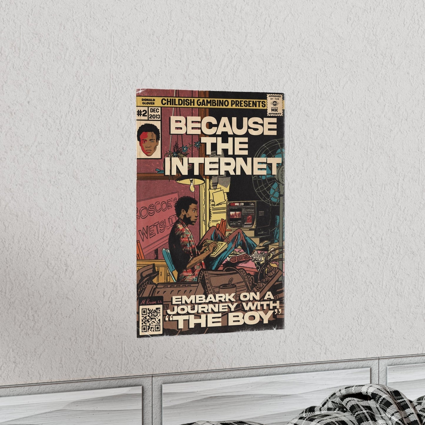 Childish Gambino- Because The Internet - Vertical Matte Poster