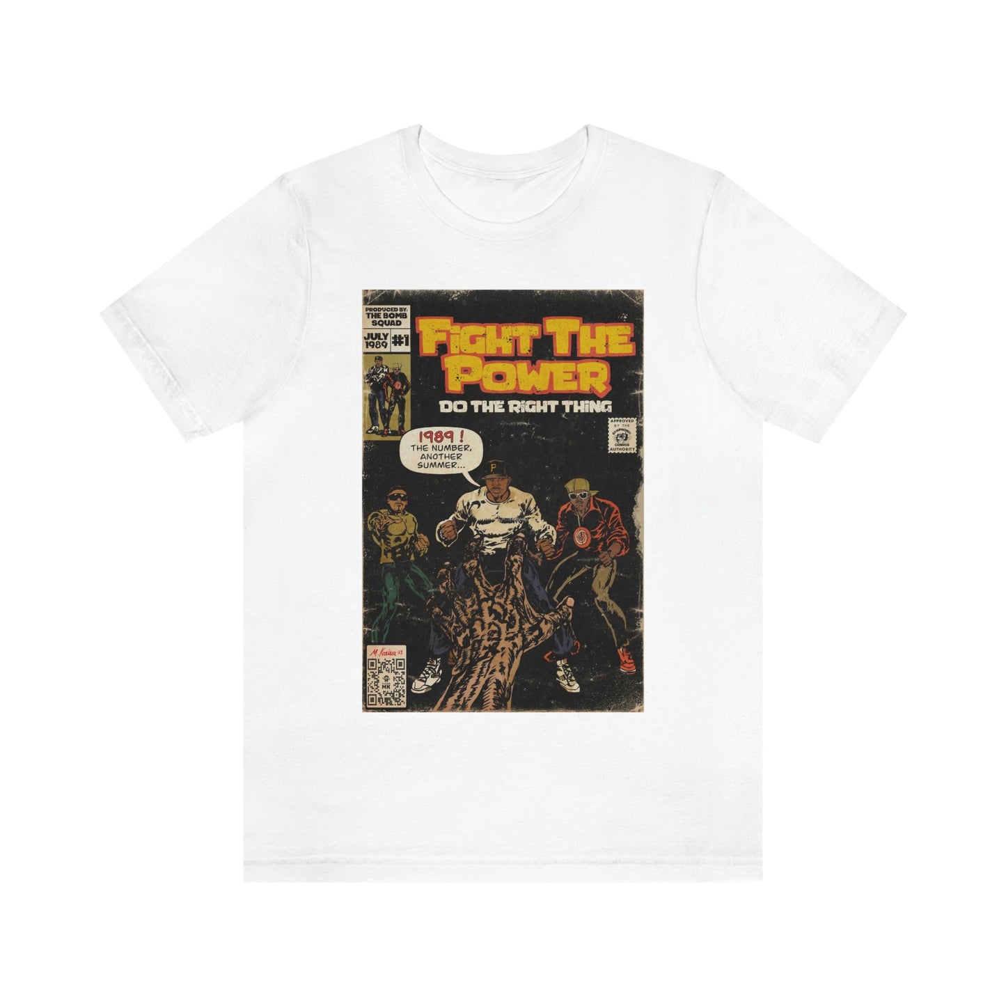 Public Enemy - Fight The Power -  Unisex Jersey Short Sleeve Tee