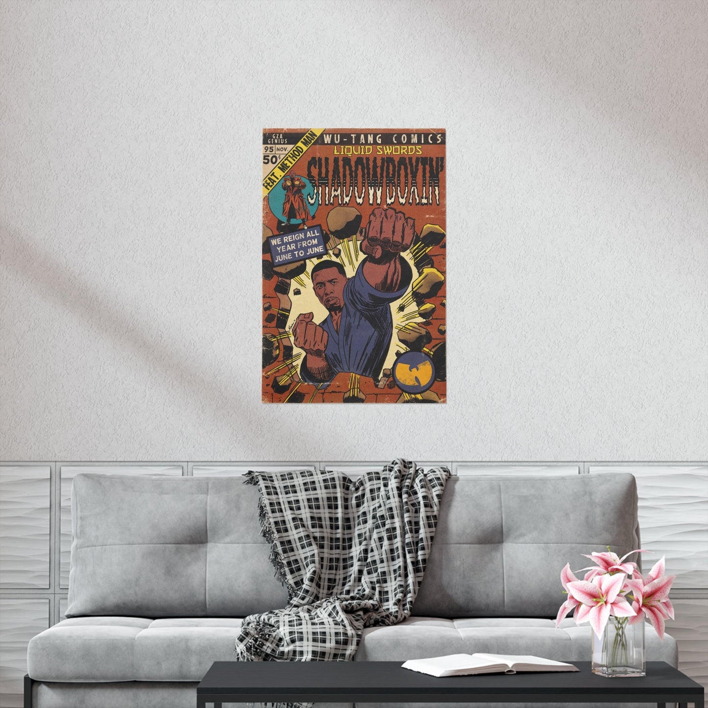 GZA/Genius- Shadowboxin - Method Man - Wu-Tang -Vertical Matte Poster