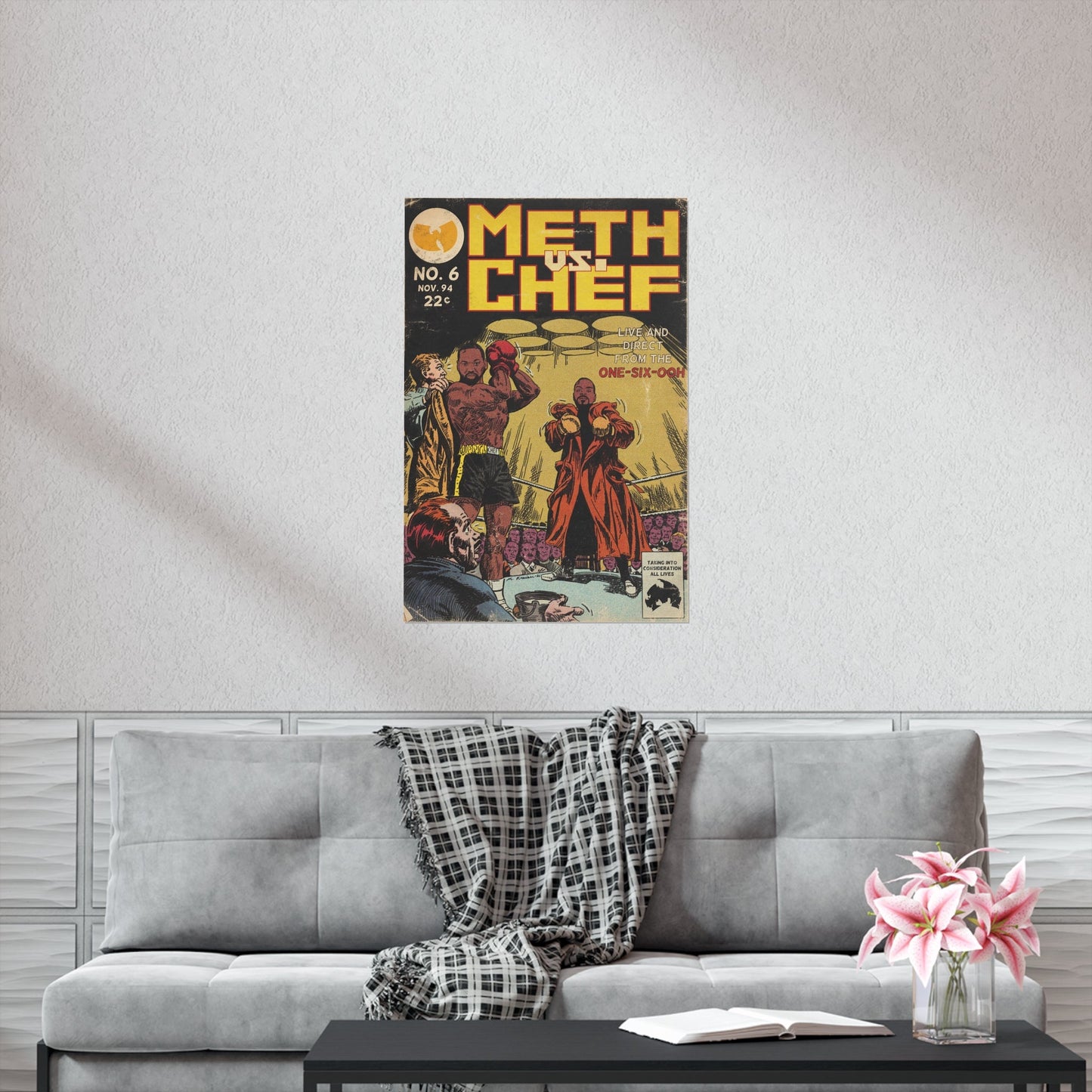 Method Man - Meth vs Chef - Raekwon - Wu-Tang - Vertical Matte Poster