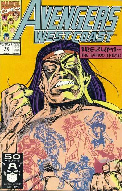 Avengers West Coast #72 (1991) (High Grade)